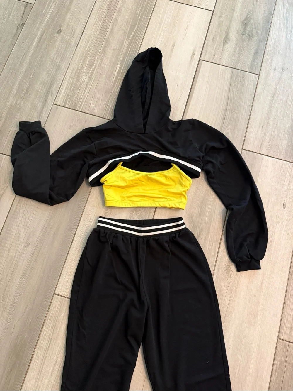Weissman Black and Yellow Teen Dance Ensemble with White Trim